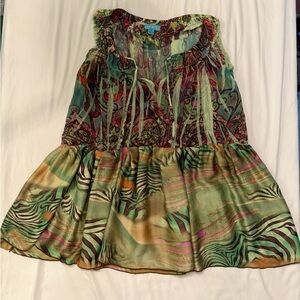 ONE WORLD‎ Multicolor Sleeveless Blouse medium